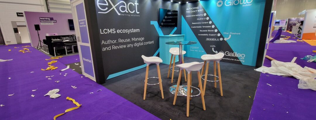 Exact – Learning Technologies 2024 - ExCeL London 5 Exact learning technologies london excel expositionists