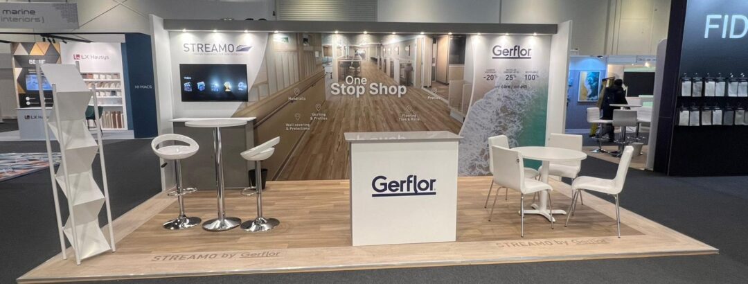 Gerflor- Cruise Ship Interiors Design Expo 2024 - ExCeL London 5 Gerfloor cruise ship expo exhibition stands expositionists 1