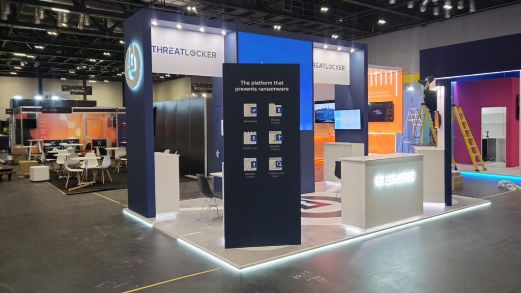 threatlocker blackhat europe exhibition stand expositionists 3