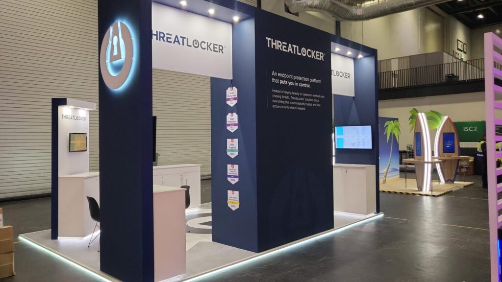 threatlocker blackhat europe exhibition stand expositionists 4