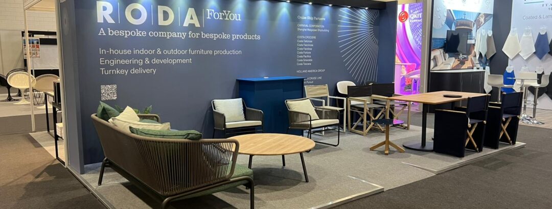 RODA - Cruise Ship Interiors Design Expo 2024 - ExCeL London 5 Roda cruise ship expo exhibition stands expositionists