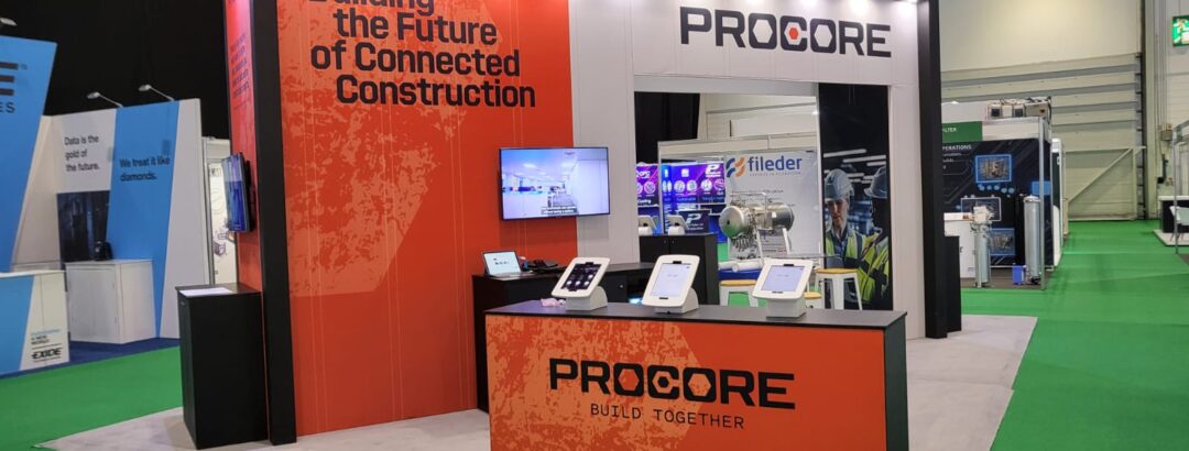 Procore - Tech Show London - ExCeL London 5 procore tech show excel london exhibition stand expositionists 2