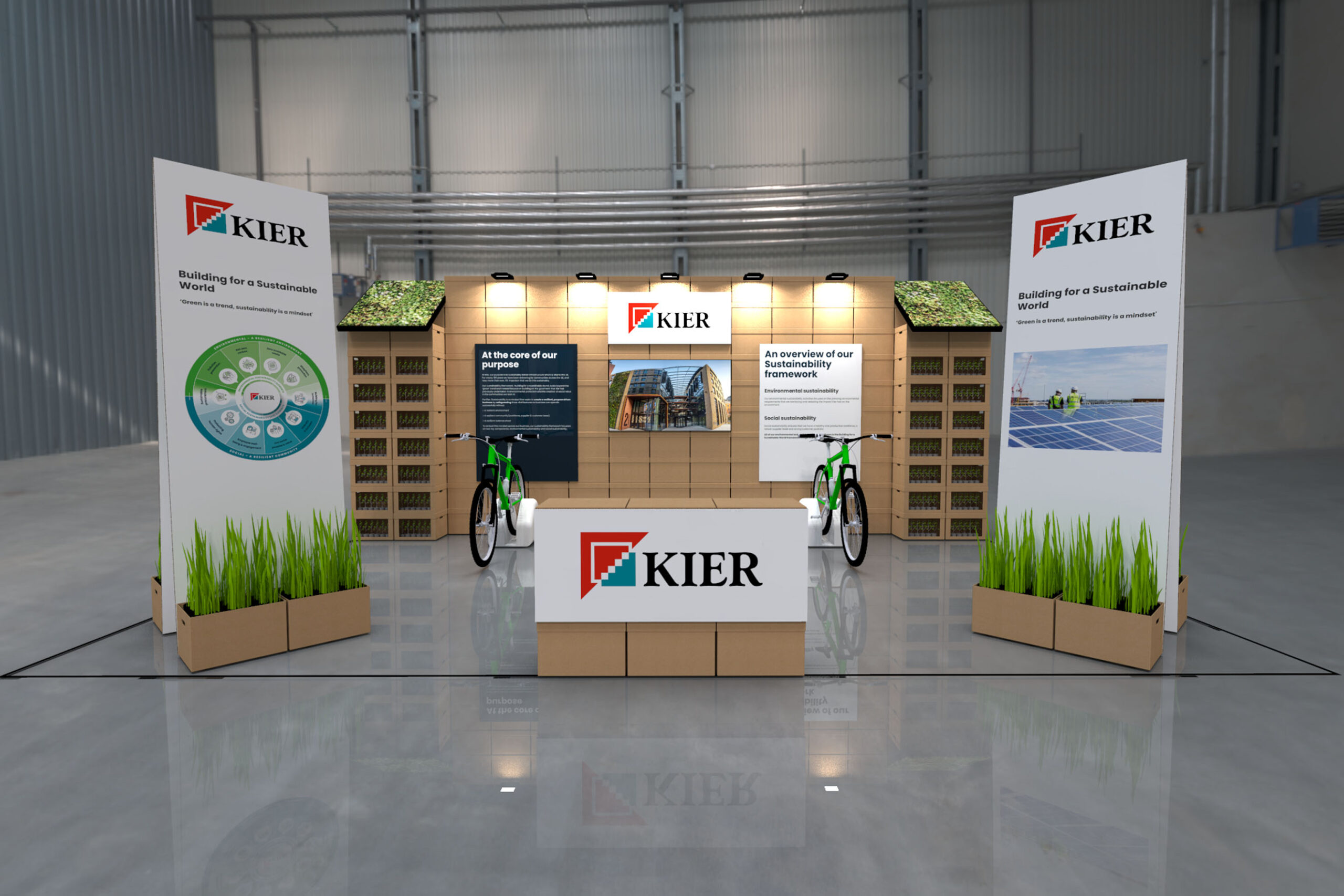 Eco-Friendly Exhibition Stands Leading the Way for 2026 5 kier construction ecostands green cardboard exhibition stand designs