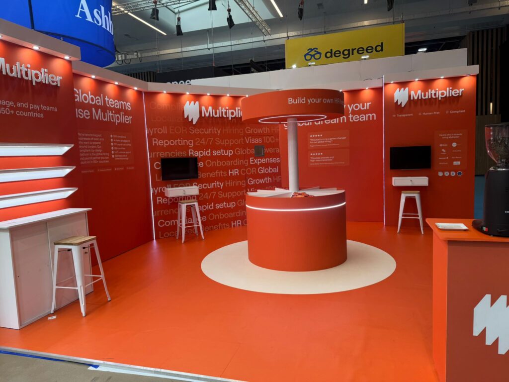 Multiplier - Unleash 2025 - Paris Convention Centre 8 multiplier unleash 2025 paris convention centre exhibition stand expositionists 3