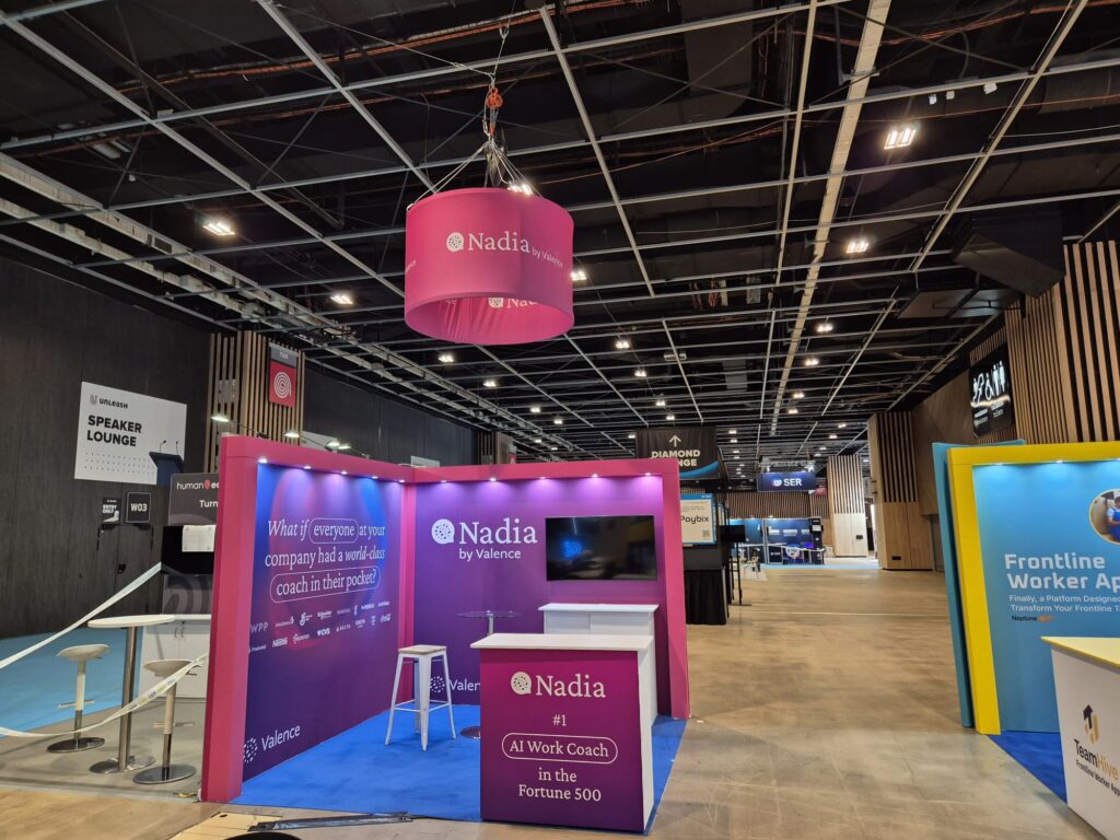 Nadia by Valence - Unleash 2025 - Paris Convention Centre 8 nadia by valance unleash 2025 paris convention centre exhibition stand expositionists 3