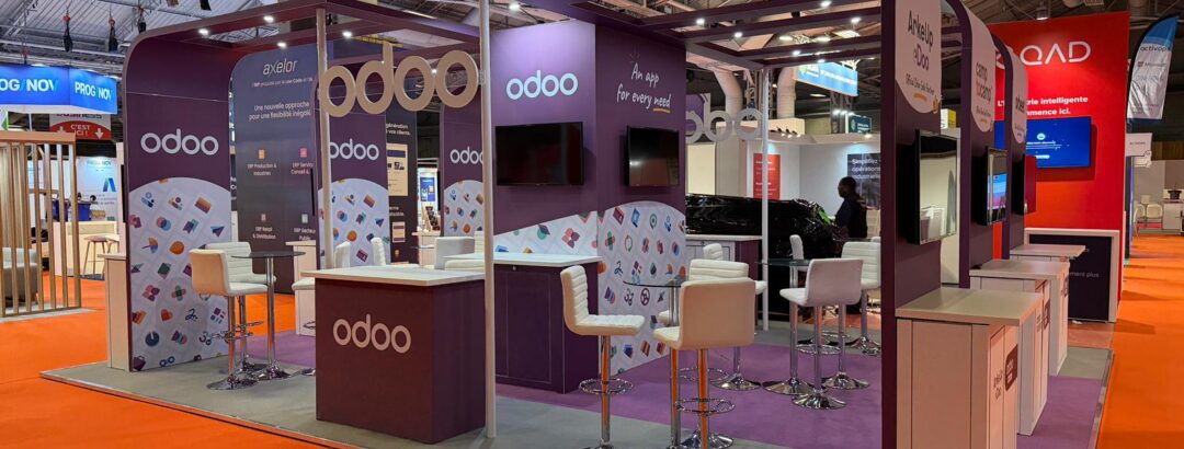 Odoo - Salons Solutions 2025 - Paris Porte de Versailles 5 odoo salons solutions 2025 paris porte de versailles exhibition stand expositionists 1 12