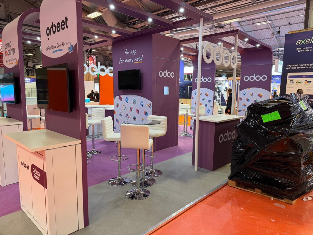 Odoo - Salons Solutions 2025 - Paris Porte de Versailles 9 odoo salons solutions 2025 paris porte de versailles exhibition stand expositionists 2 6