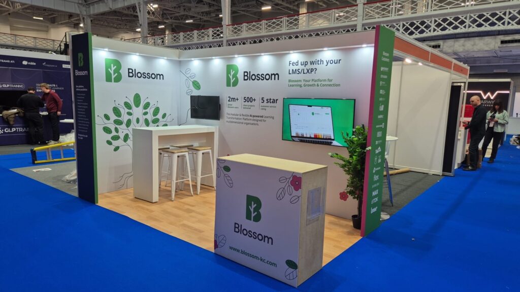 Blossom - World of Learning 2026 - Olympia London 7 blossom exhibition stand world of learning olympia london expositionists 1