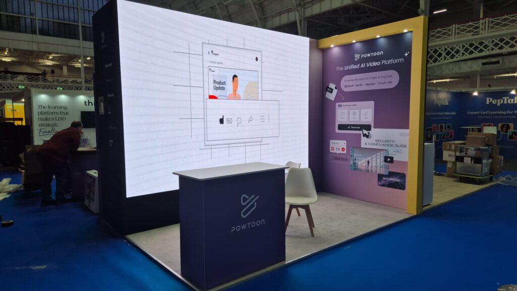 powtoon exhibition stand world of learning olympia london expositionists 2