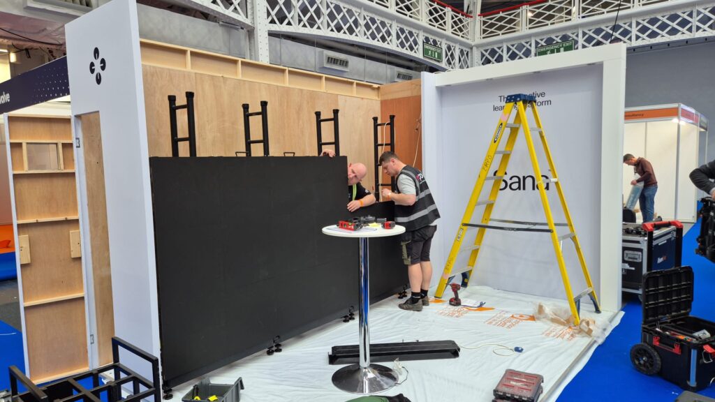 sana exhibition stand world of learning olympia london expositionists 1