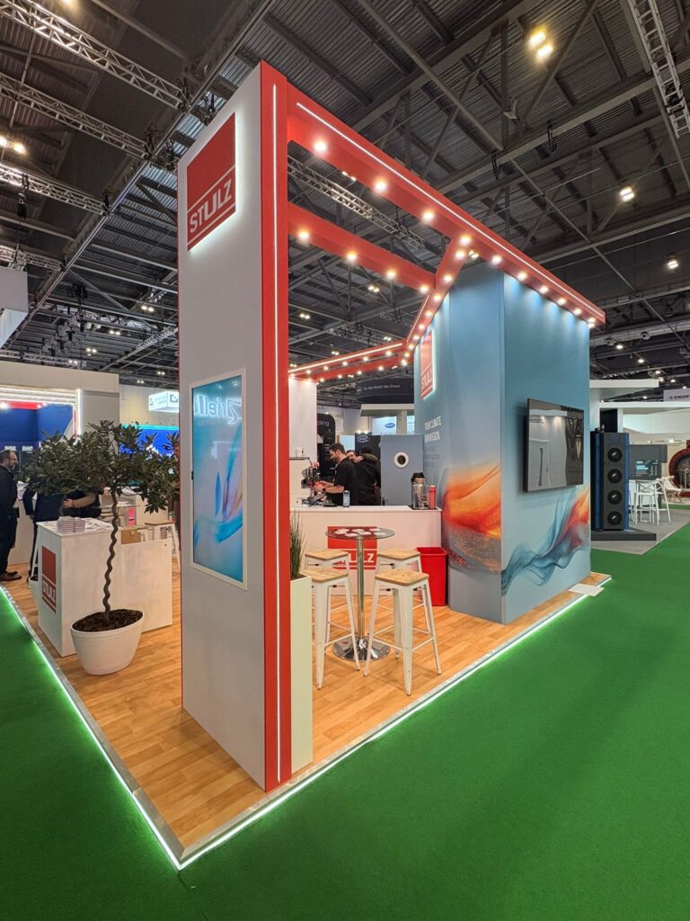 STULZ - Data Centre World London 2026 - ExCeL London 7 stulz data centre world london excel london exhibition stand expositionists 2