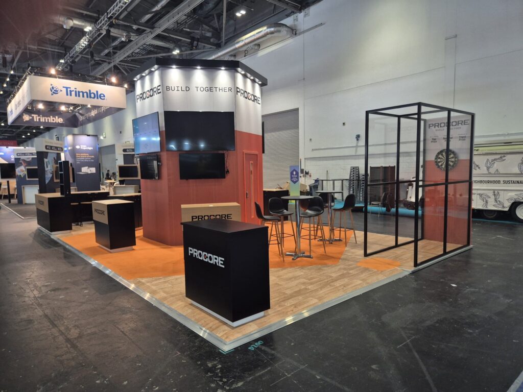 Procore - Digital Construction Week 2026 - ExCeL London 9 procore digital construction week excel london exhbition stand expositionists 5